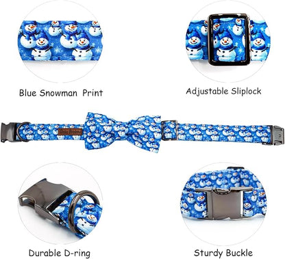 Christmas Dog Collar, Cotton Winter Dog Collars - Image 2