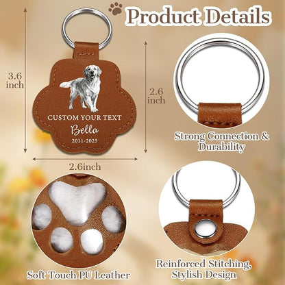Eunigem Personalized Pet Hair Keychain - Image 4