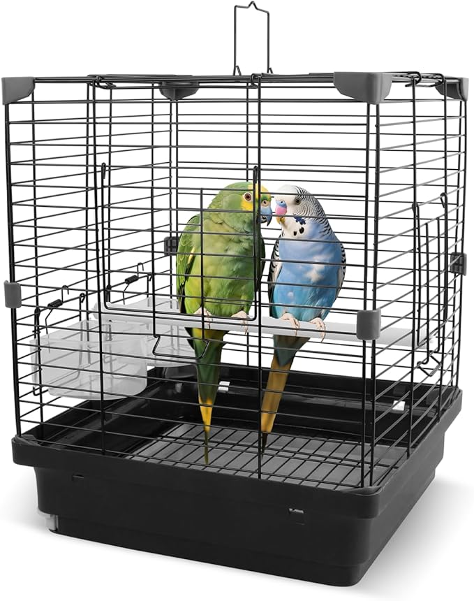 Small Bird Cage for Parakeets, Budgies & Canaries and More Small Birds by COKUUCO