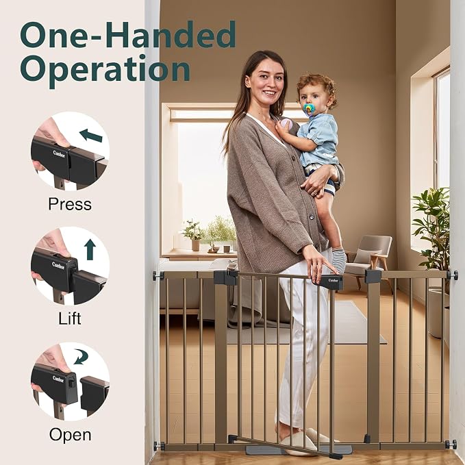 Cumbor 2 Pack 29.7"-51.5" Extra Wide Baby Gate - Image 7