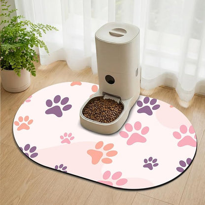 Large Pet Feeding Mat – 28''x17'' Absorbent Dog Mat by METEOROCK