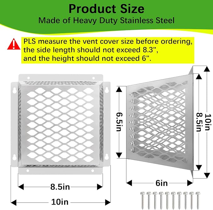 Dryer Vent Bird Guard, Dryer Vent Cover Guard - Image 2