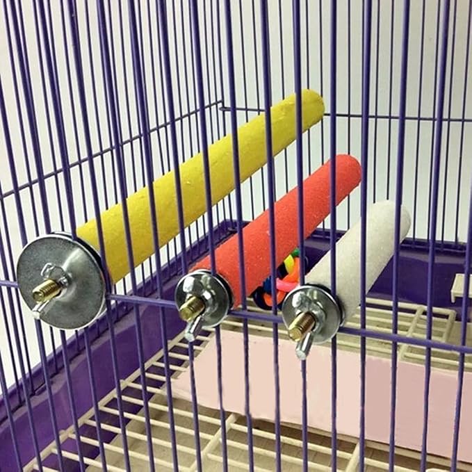 Hypeety Bird Cage Perch Stand Wooden Paw Grinding Toy Chew Toys - Image 4