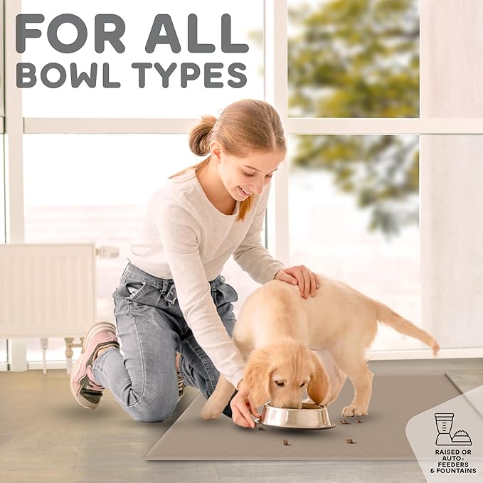Dog Food Mat - 24x15 Raised Edges Dogs Mat - Image 6