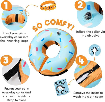 BENCMATE Inflatable Dog Cone Collar Alternative, Soft Dog Cone - Image 2