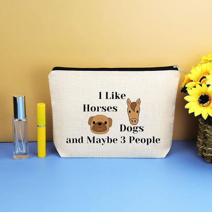 Dog Horse Lover Gifts Makeup Bag Dog and Horse Gifts - Image 7