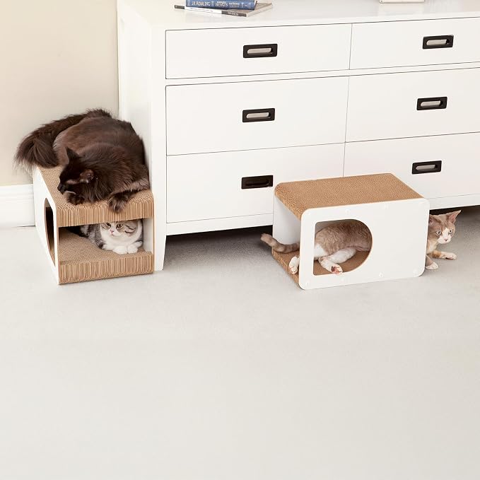 EHEYCIGA Cardboard Cat Scratcher House, 17-Inch Corrugated Cat Scratcher - Image 9