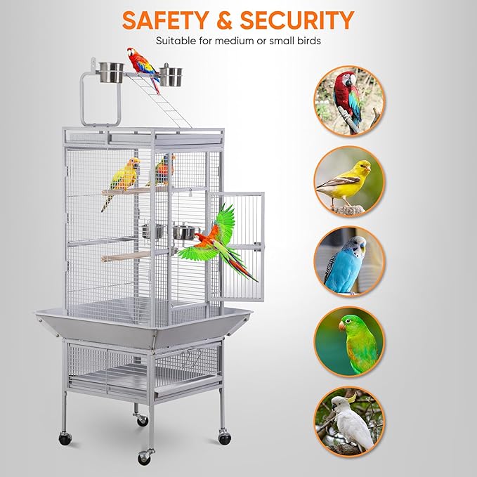 ZENY 61-inch Large Parrot Cockatiel Bird Cages - Image 6