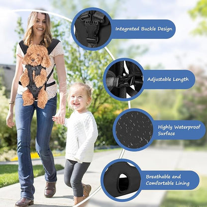 Pet Carrier Backpack, Adjustable Front Dog Carrier, Legs Out Dog Chest Carrier - Image 4