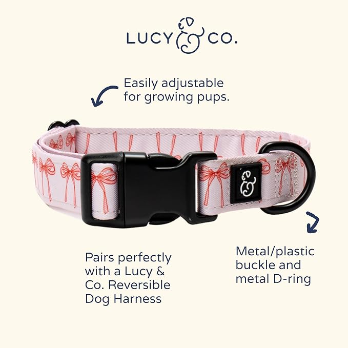 Lucy & Co. Ballet Bows Dog Collar - Image 2