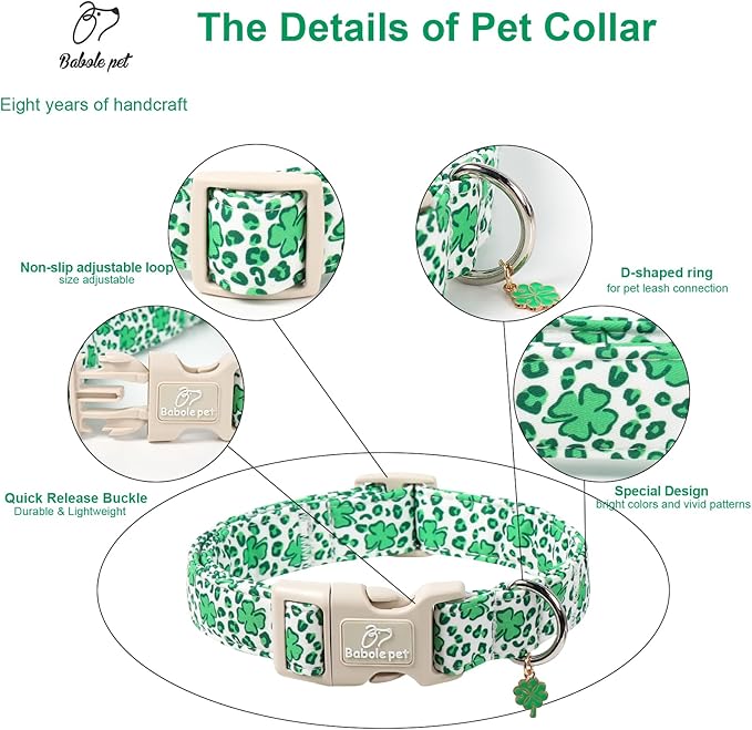 St Patricks Day Dog Collar for Puppy Small Dogs - Image 4