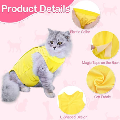 Cat Recovery Suit for Abdominal Wounds or Skin Diseases, Cat Onesie for Cats - Image 3