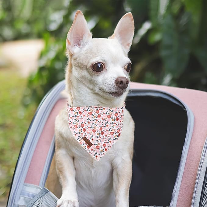 Summer Dog Bandana, UP URARA PUP Orange Bandana - Image 6