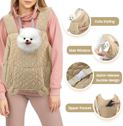 Pet Carrier Backpack, Adjustable Pet Front Cat Dog Carrier Backpack Travel Bag - Image 3