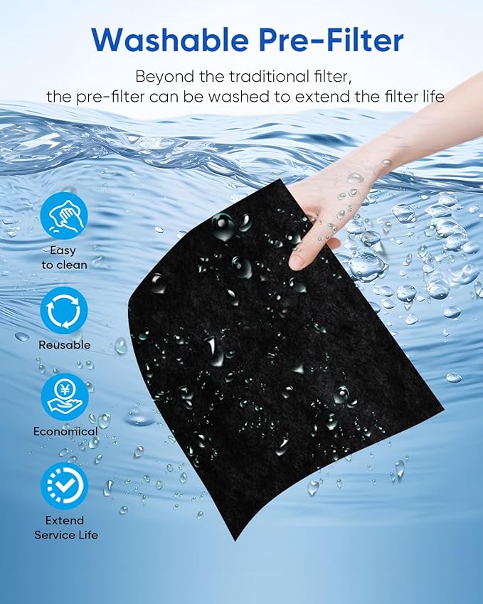 Pet Air Purifiers for Home Large Room Up to 2500 Ft², Double-Sided HEPA Air - Image 4
