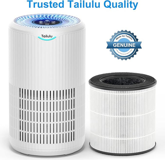 Tailulu 2 Packs D09 Air Purifier Replacement Filter, 3-in-1 True H13 True HEPA - Image 2