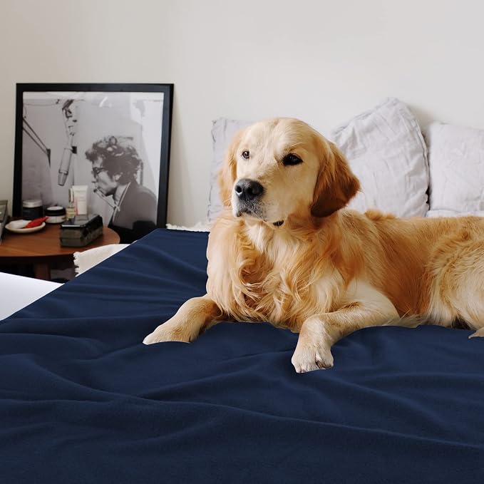 Fleece Throw Blankets Solid Lightweight Warm Soft Cozy Pet-Friendly - Image 6