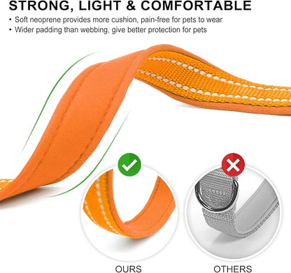 azuza Reflective Dog Collar, Soft Neoprene Padded Pet Collar - Image 3