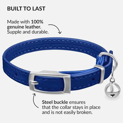 CollarDirect Leather Cat Collar, Kitten Collar - Image 2