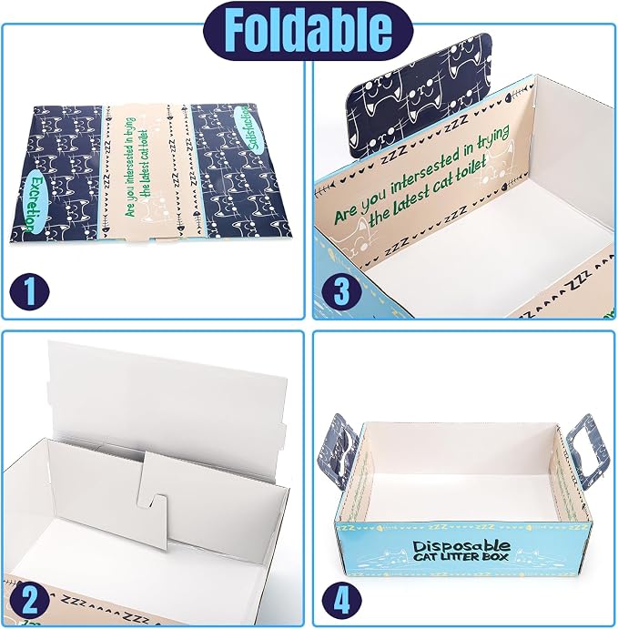Hiceeden 8 Pcs Disposable Litter Box - Image 3