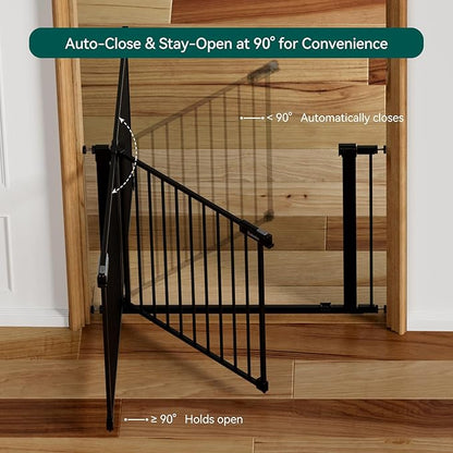 BABELIO Baby Gate for Doorways and Stairs, 41-46" Pet Gate - Image 5