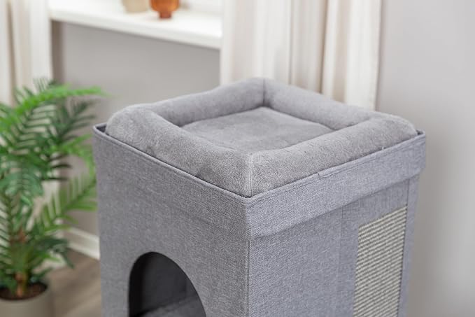 TRIXIE Double Crazy Cube Stackable Cat Condo - Image 5