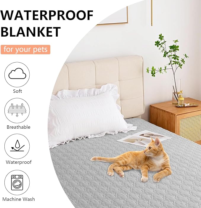 Waterproof Blanket for Bed, Reversible Dog Couch Cover Pet Sofa Furniture - Image 8