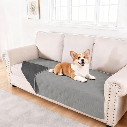 hyha Waterproof Dog Blanket, Reversible Pet Bed Blanket, Soft Sofa Couch Cover by hyha