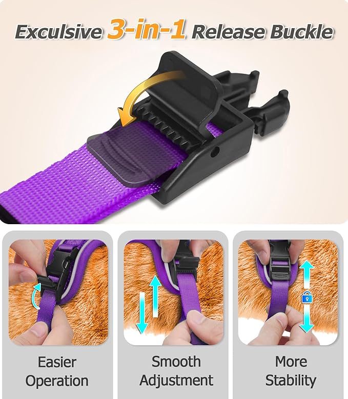 Halypet Cat Harness and Leash Set Escape Proof Adjustable Cat Leash Comfortable - Image 4