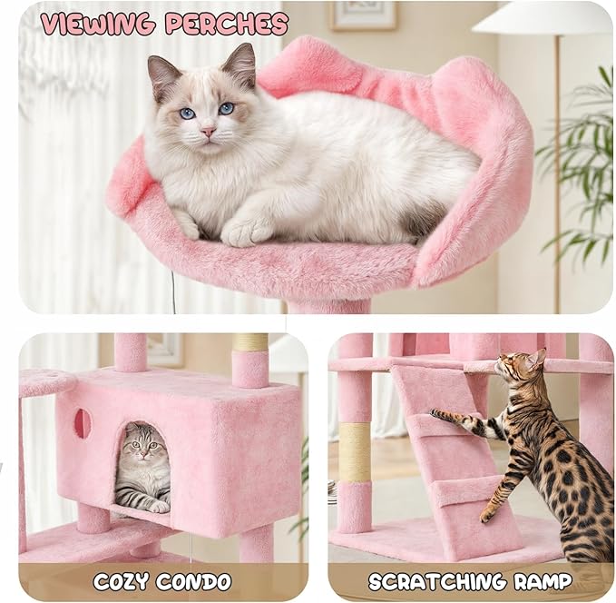 MoNiBloom 54 Inch Cat Tree Tower - Image 7