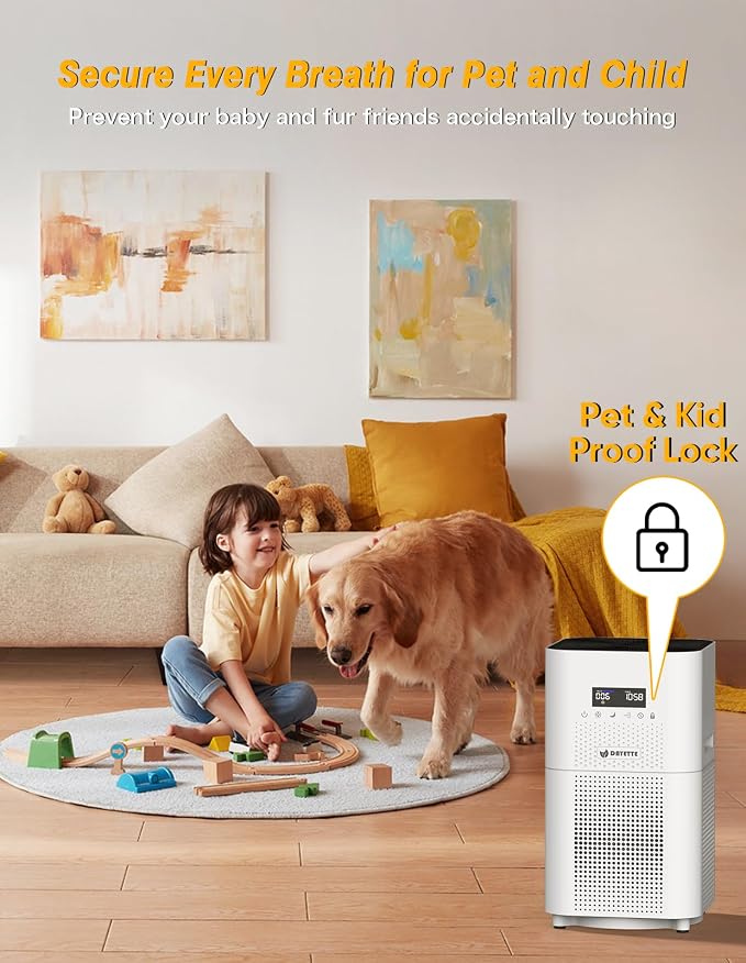 DAYETTE Air Purifiers for Home Large Room up to 3000 Sq Ft, CADR Upgrade to 500 - Image 8