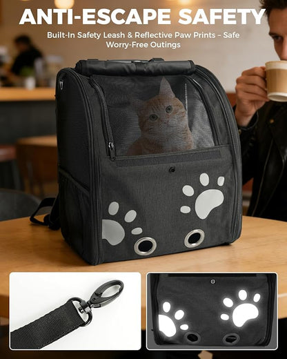 Cat Carrier Backpacks for Kitty Small Dog up to 15 lbs, Lightweight and - Image 5