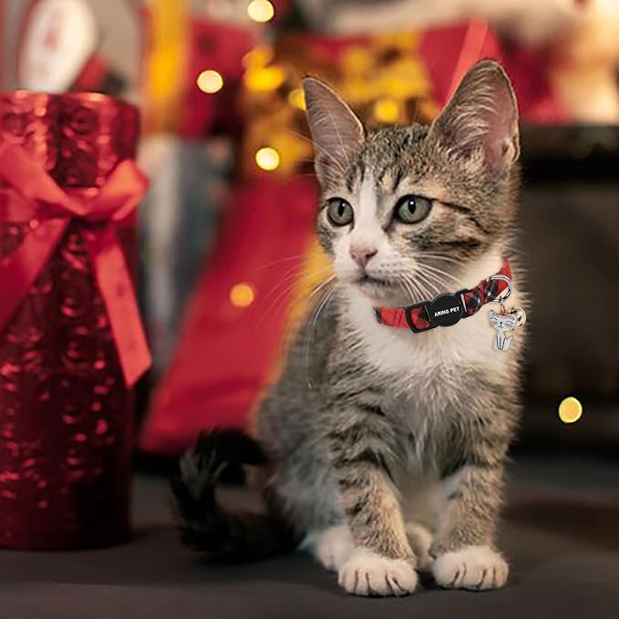 ARING PET 2 Pack Christmas Cat Collars-Cute Cat Collar Breakaway - Image 3