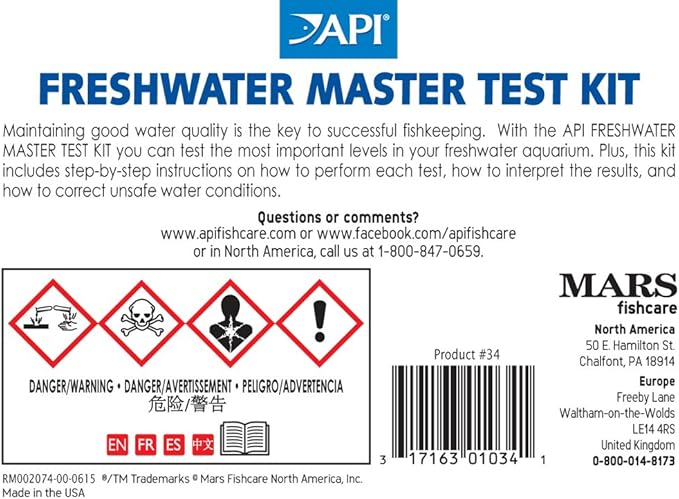 API FRESHWATER MASTER TEST KIT 800-Test Freshwater Aquarium Water Master Test - Image 2
