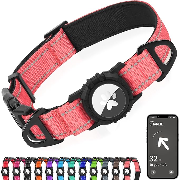 Joytale Airtag Dog Collar, Reflective Pet Collar by Joytale