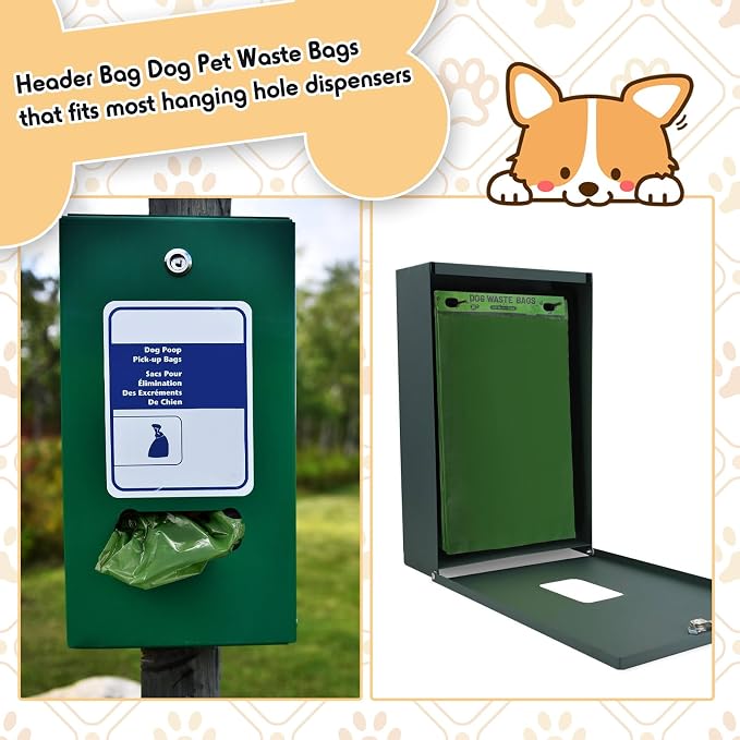 Ireer 5000 Pcs 50 Counts 5000 Pcs Header Bag Bulk Dog Pet Waste Bags Poop Easy - Image 4