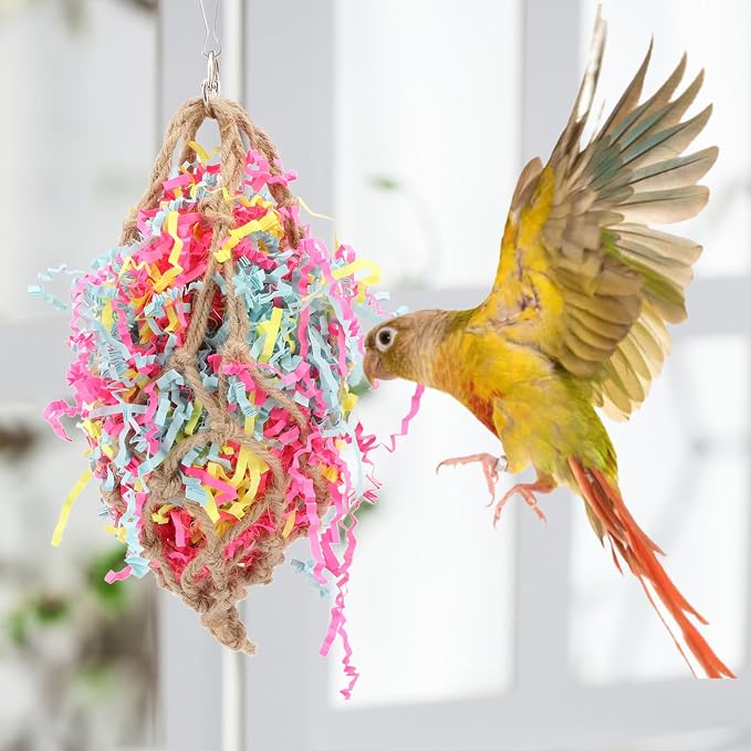 Hypeety Bird Chew Toy Bird Toy Foraging Shredding Climbing Hanging Toy - Image 5