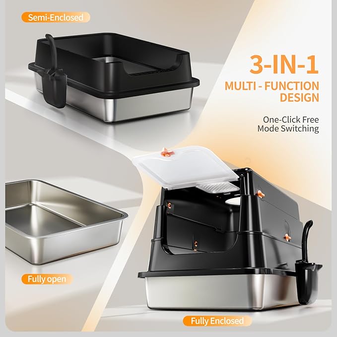 Stainless Steel Cat Litter Box - Image 7