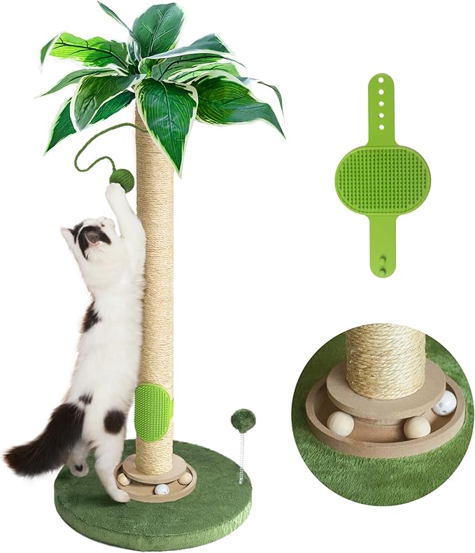 Fantasreen Cat Scratching Post 33'' Cat Scratcher Tall Scratching Posts by Fantasreen