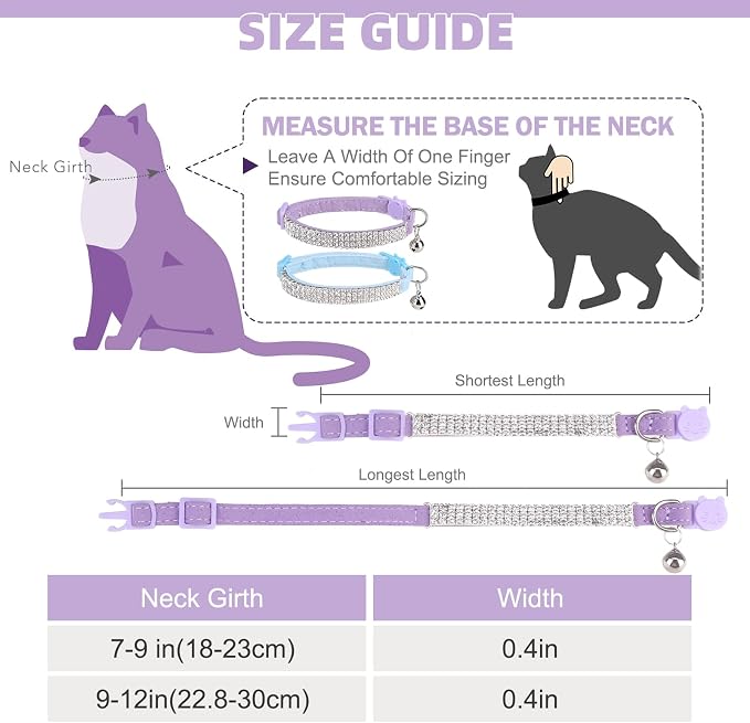 EXPAWLORER Soft Velvet Safe Cat Collars - Image 2