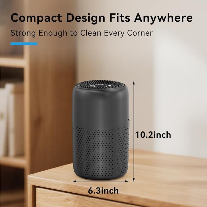 Small Air Purifiers for Bedroom Home Dorm Up to 600 sqft, 20 dB Quiet Desktop - Image 6