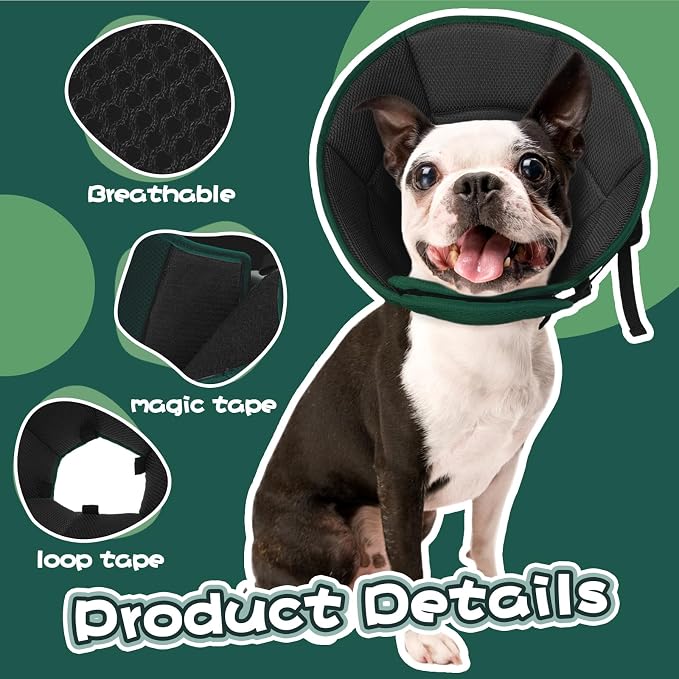 Dog Cone Collar After Surgery, Adjustable Soft Recovery Cone - Image 4