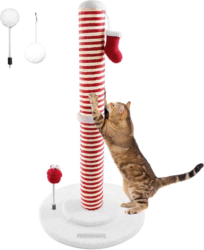 Christmas Cat Scratching Post, Christmas Cat Scratcher - Image 2