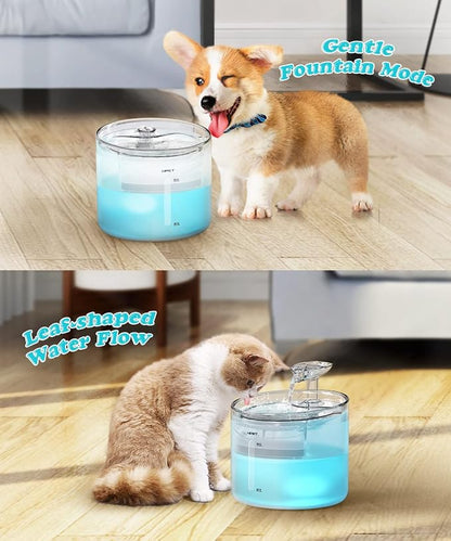 NPET WF100 Cat Fountain, 54oz/1.6L Automatic Pet Water Fountain Dog Water - Image 3