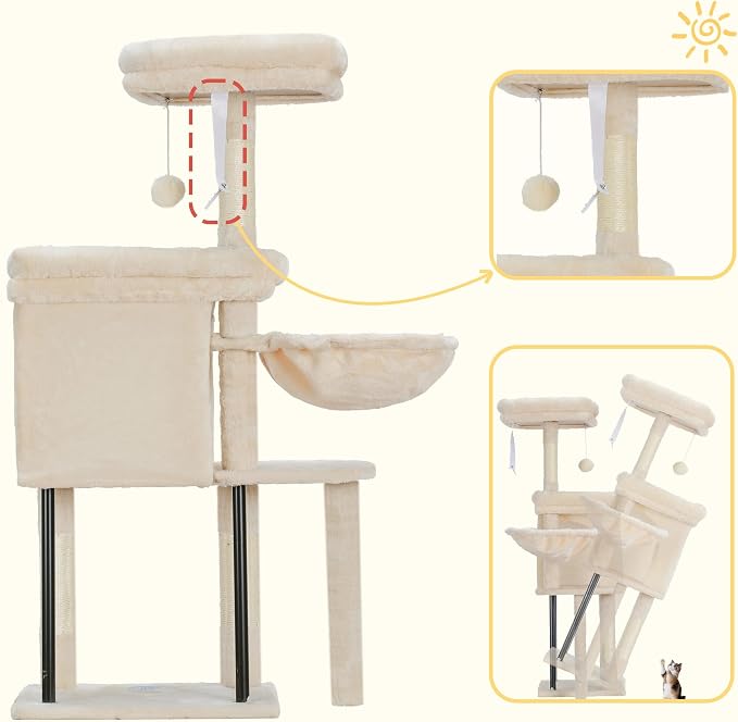 Hey-brother Cat Tree Tower, Scratching Posts - Image 7