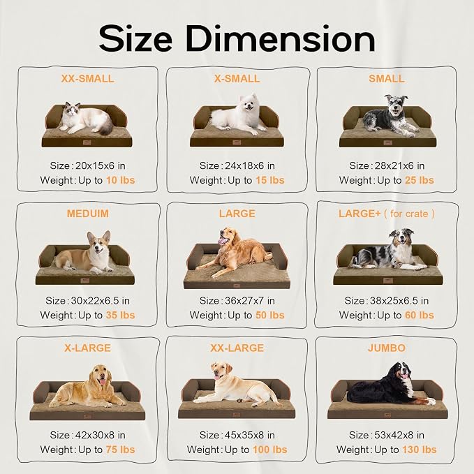 Small Dog Bed Orthopedic Washable Cat Bed Memory Foam Small Couch Sofa Indoor - Image 2