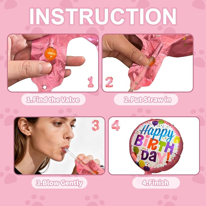 Dog & Cat Birthday Party Decorations Set Include Bandana, Adjustable Hat - Image 8