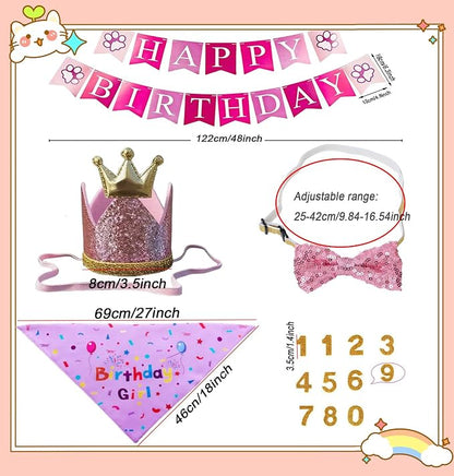 Happy Birthday Dog Party Supplies Kit - Image 2