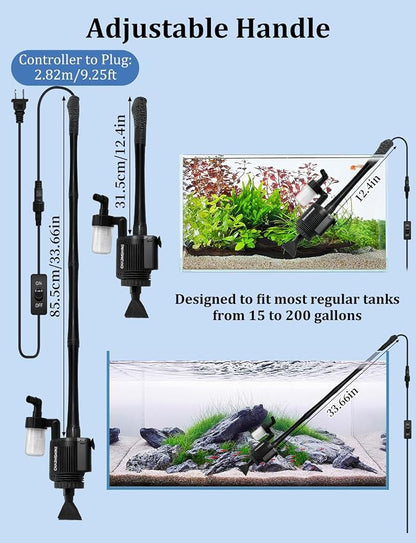 Electric Aquarium Gravel Cleaner 6 in 1 Automatic Fish Tank Cleaning Tools - Image 7