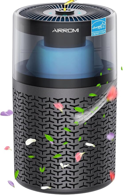 AIRROMI Pet Air Purifier for Home & Bedroom, HEPA Activated Carbon Filter by AIRROMI
